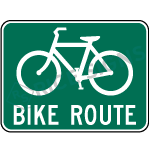 Bike Route Sign