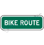 Bike Route Sign