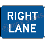 Right Lane Sign