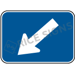 Diagonal Down And Left Arrow Sign