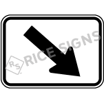 Diagonal Down And Right Arrow Sign