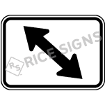 Double Arrow Angled To Left Sign