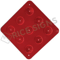 Red End Of Road (9) Reflector Object Marker