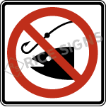 No Fishing Sign