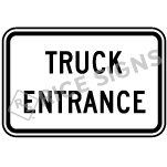 Truck Entrance Sign