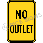 No Outlet Sign