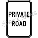 Private Road Sign