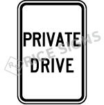 Private Drive Sign