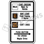 Crosswalk Style 9 Sign