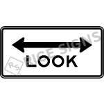 Look Double Arrow Sign