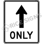 Mandatory Movement Straight Sign