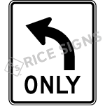 Mandatory Movement Left Sign