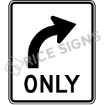 Mandatory Movement Right Sign