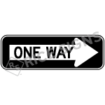 One Way (enclosed In Right Arrow) Signs