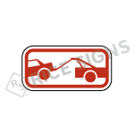 Tow Away Symbol Red Sign