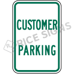 Customer Parking Sign