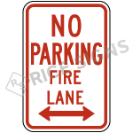 No Parking Fire Lane Signs