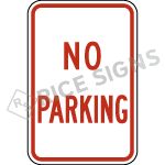 No Parking Sign