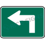 Left Arrow Auxiliary Signs