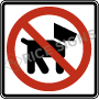 No Dogs Signs