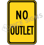 No Outlet Signs