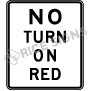 No Turn On Red Signs