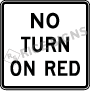 No Turn On Red Signs