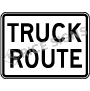 Truck Route Signs