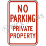 No Parking Private Property Signs