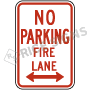 No Parking Fire Lane Signs