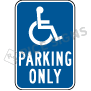 Handicap Parking Only Signs