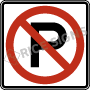 No Parking Symbol Signs