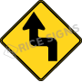 Reverse Turn Left Signs