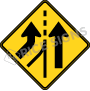 Added Lane Left Signs