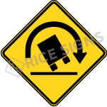 Truck Rollover Right Sign