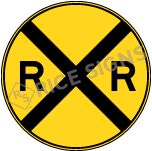 Railroad Crossing Advance Warning Signs