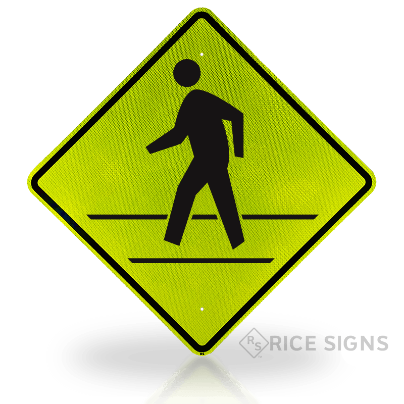 Pedestrian Crosswalk Sign